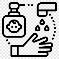 Hand Sanitizing, Soap, Germicidal, Bleach icon svg