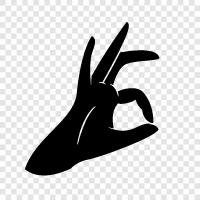 Handsignale, Handsignale für Autismus, Handsignale für Kommunikation, Handgeste symbol