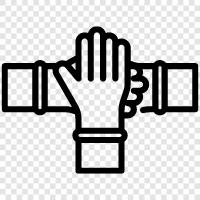 hand, hands, hand clapping, hand grip icon svg