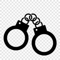 handcuffs, restraint, locks, security icon svg