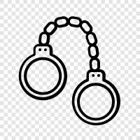 handcuffs, cuffs, restraint, security icon svg