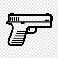 handgun, gun, firearm, shooting icon svg