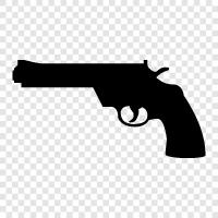 handgun, firearm, shooting, ammunition icon svg