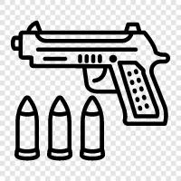 handgun, gun, firearms, shooting icon svg
