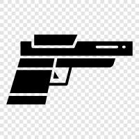 handgun, firearms, shooting, target shooting icon svg