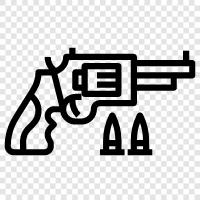 handgun, firearms, shooting, range icon svg