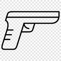 handgun, firearm, weapon, arms icon svg