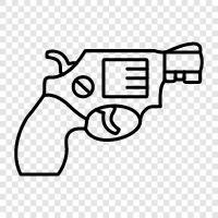 handgun, handgun ammo, revolver ammo, gun ammo icon svg