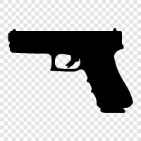handguns, firearms, pistols, revolvers icon svg