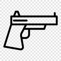 handguns, firearms, shooting, shooting range icon svg