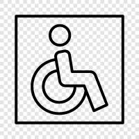 handicapped, illness, injury, paraplegia icon svg