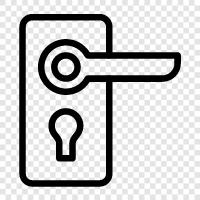 handle, door, door handle, handle for door icon svg