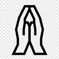 hands touching, hands together, hands in prayer, hands in supplication icon svg