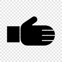 Handwriting, Handgun, Palms, Fingers icon svg