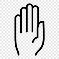 Handwriting, Wrist, Palm, Fingers icon svg