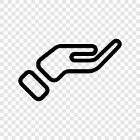 Handwriting, Palms, Fingers, Thumbs icon svg