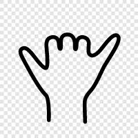 Handwriting, Hands, Fingers, Palm icon svg