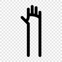 Handschrift, Palme, Finger, Geschicklichkeit symbol