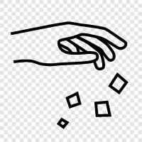 Handwriting, Palm, Fingers, Writing icon svg