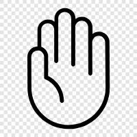 Handwriting, Hands, Palm, Fingers icon svg