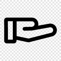 Handschrift, Finger, Palme, Hand symbol
