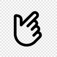 Handwriting, Fingers, Palm, Grip icon svg