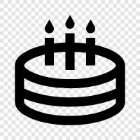 Geburtstagskuchen, Geburtstagskuchen PSD, Geburtstagskuchen Vektor symbol