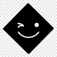 happy, smile, funny, cartoon icon svg