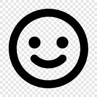 happy, cheerful, content, contentment icon svg