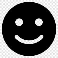 happy, content, emotions, happy thoughts icon svg