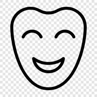 happy face, happy masks, happy paint, happy face paint icon svg