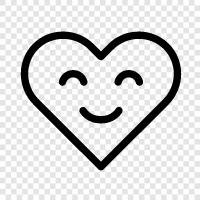 happy, love, smile, happiness icon svg