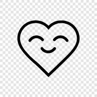 happy, content, love, affection icon svg