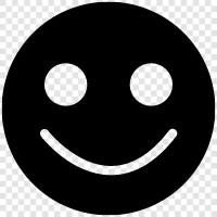 happy, joy, smile, content icon svg