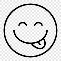 happy, content, cheerful, blissful icon svg