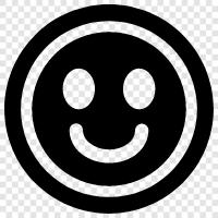 glückliche Reaktion, positive Haltung, gute Haltung, glücklich symbol