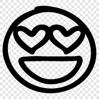 happy smile, love laugh, happy laugh, love laugh track icon svg