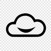 happy, cloud, positive, colorful icon svg