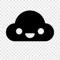 happy, cloud, happy thoughts, positive icon svg