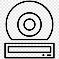 hard drive, storage, data, computer icon svg