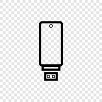 hard drive, storage, memory, USB icon svg