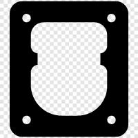 hard drive, laptop, portable, data icon svg