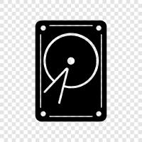 hard drive, disk, storage, data icon svg