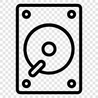 hard drive, SSD, HDD, computer storage icon svg