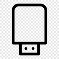 hard drive, storage, data, external hard drive icon svg