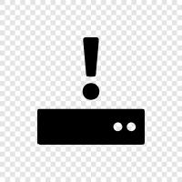 Harddisk Warning icon svg