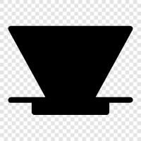 Hario V, pour over, coffee, maker icon svg