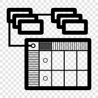 hash tables, fast searches, keyvalue pairs, JSON icon svg