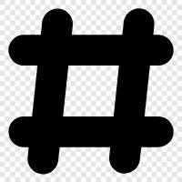 hashtag, social media, online, blog icon svg