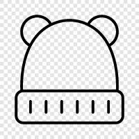 hats, winter, warm, beanie icon svg